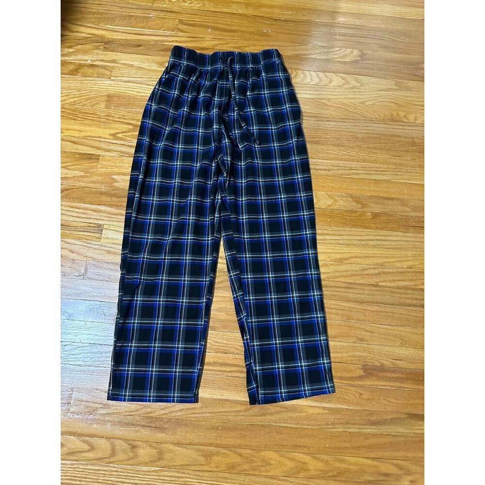 Baggy Nautica Black and Blue Flannel Panrs